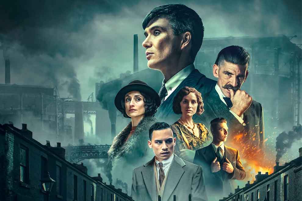 peaky blinders Elenco da série Peaky Blinders em ambiente sombrio