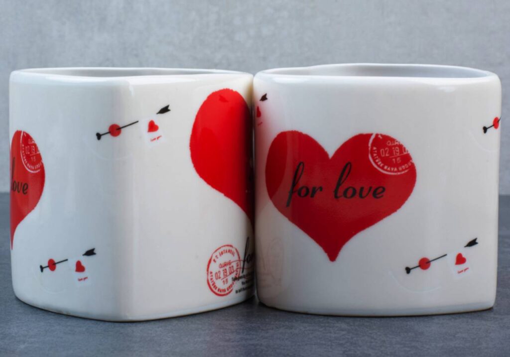 caneca personalizada dia dos namorados duas xicara combinado de casal